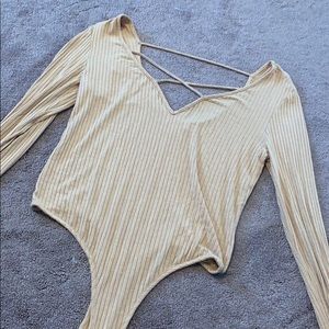 Wet Seal • Beige Bodysuit